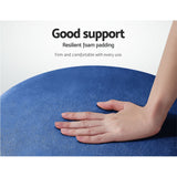NNEDSZ Stool Round Velvet Ottoman Foot Rest Pouffe Pouf Padded Seat Footstool Navy