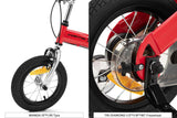 NNEKG Fortis 12 2 in 1 Balance & Pedal Kids Bike with Training Wheels