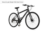 NNEKG Fortis Shimano 3x7 Speed Flat Bar Hybrid Road Bike