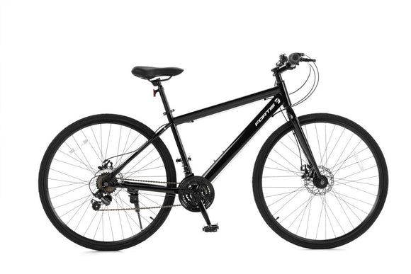 NNEKG Fortis Shimano 3x7 Speed Flat Bar Hybrid Road Bike