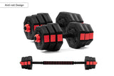 NNEKG Fortis 20kg Adjustable Weights Dumbbell & Barbell Set
