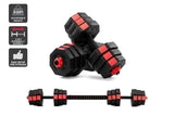 NNEKG Fortis 20kg Adjustable Weights Dumbbell & Barbell Set