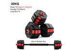 NNEKG Fortis 30kg Adjustable Weights Dumbbell & Barbell Set