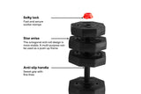 NNEKG Fortis 30kg Adjustable Weights Dumbbell & Barbell Set