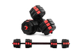 NNEKG Fortis 30kg Adjustable Weights Dumbbell & Barbell Set