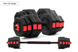 NNEKGE 40kg Adjustable Weights Dumbbell & Barbell Set