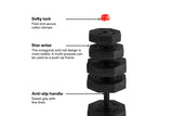 NNEKGE 40kg Adjustable Weights Dumbbell & Barbell Set