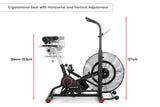 NNEKG Fortis 27 Fan Resistance Exercise Air Bike (AEXR 270)