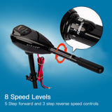 NNEMB 45 LBS Electric Trolling Motor Inflatable Boat Outboard Engine Fishing Marine