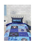 NNEKG Fortnite Shuffles Kids Single Reversible Quilt Cover Set