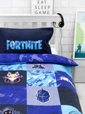 NNEKG Fortnite Shuffles Kids Single Reversible Quilt Cover Set