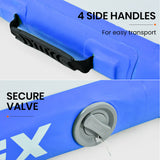 NNEMB 400x100x10cm Inflatable Air Track Mat Tumbling Gymnastics-Blue & White (No Pump)