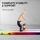 NNEMB 400x100x10cm Inflatable Air Track Mat Tumbling Gymnastics-Multi-Coloured (No Pump)