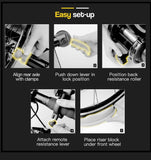 NNEMB Indoor Bicycle Trainer-Bike Cycling Stationary Magnetic Stand Training