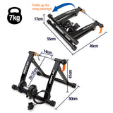 NNEMB Indoor Bicycle Trainer-Bike Cycling Stationary Magnetic Stand Training