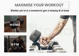 NNEMB Pair of 95lb Rubber-Coated Hex Dumbbells for Gym Home Fitness Bodybuilding Weights Training