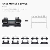 NNEMB 12.5kg Adjustable Weight Dumbbell-for Home Gym Fitness Training