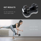 NNEMB 12.5kg Adjustable Weight Dumbbell-for Home Gym Fitness Training