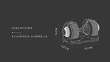 NNEMB 32.5kg Single Adjustable Weight Dumbbell-for Home Gym Fitness Training