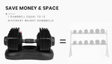 NNEMB 40kg Adjustable Weight Dumbbell-for Home Gym Fitness Strength Training