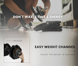 NNEMB 40kg Adjustable Weight Dumbbell-for Home Gym Fitness Strength Training