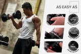 NNEMB 2 x 25kg Adjustable Weight Dumbbell Set-for Home Gym Fitness Strength Training