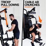NNEMB Bench Press Pull Downs Boxing Multi Station Home Gym-M9000