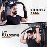 NNEMB Bench Press Pull Downs Boxing Multi Station Home Gym-M9000