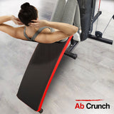 NNEMB Red Multi Station Home Gym Set with 148lbs Plates & Boxing Bag-M9500