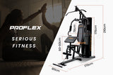 NNEMB Bench Press Preacher Cable Multi Station Home Gym-M8000