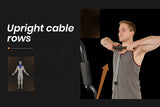 NNEMB Bench Press Preacher Cable Multi Station Home Gym-M8000