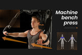 NNEMB Bench Press Preacher Cable Multi Station Home Gym-M8000