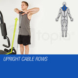 NNEMB HPF Multi Station Home Gym Set with 98lbs Weight Plates-M8000
