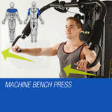 NNEMB HPF Multi Station Home Gym Set with 98lbs Weight Plates-M8000