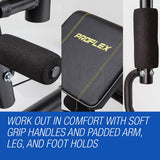 NNEMB HPF Multi Station Home Gym Set with 98lbs Weight Plates-M8000