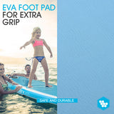 NNEMB 305cm Inflatable SUP Stand Up Paddleboard with GoPro Mount-White and Blue