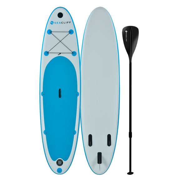 NNEMB 305cm Inflatable SUP Stand Up Paddleboard with GoPro Mount-White and Blue