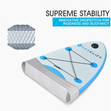 NNEMB 305cm Inflatable SUP Stand Up Paddleboard with GoPro Mount-White and Blue