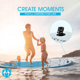 NNEMB 305cm Inflatable SUP Stand Up Paddleboard with GoPro Mount-White and Blue