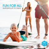 NNEMB 300cm Inflatable SUP Stand Up Paddleboard with GoPro Mount-White and Orange