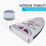 NNEMB 10ft Inflatable SUP Stand Up Paddleboard-White-Pink and Purple