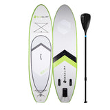 NNEMB 10ft Inflatable SUP Stand Up Paddleboard-White and Lime Green