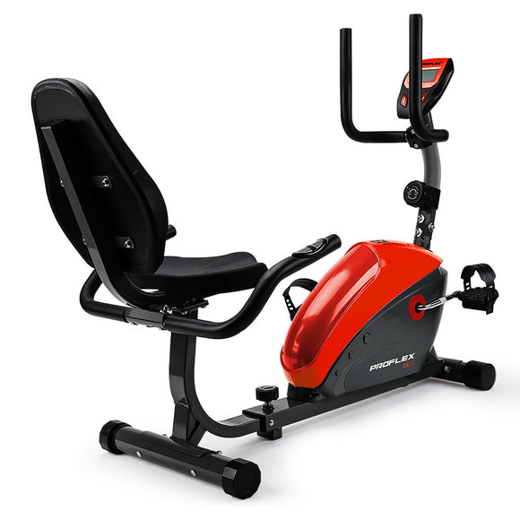 NNEMB Magnetic Recumbent Exercise Bike Fitness Cycle Trainer with LCD Display