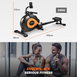 NNEMB Rowing Machine Magnetic Resistance with LCD 16 Levels