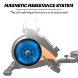 NNEMB Rowing Machine Magnetic Resistance with LCD 16 Levels