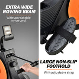 NNEMB Rowing Machine Magnetic Resistance 16 Levels with LCD