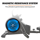 NNEMB Rowing Machine Magnetic Resistance 16 Levels with LCD