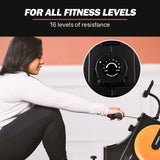 NNEMB Rowing Machine Magnetic Resistance 16 Levels with LCD