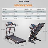NNEMB Electric Treadmill with Fitness Tracker Home Gym Exercise Equipment-TRX5 Elite
