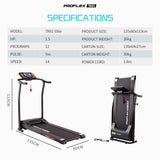 NNEMB Electric Treadmill Compact Exercise Machine Fitness Equipment-TRX1